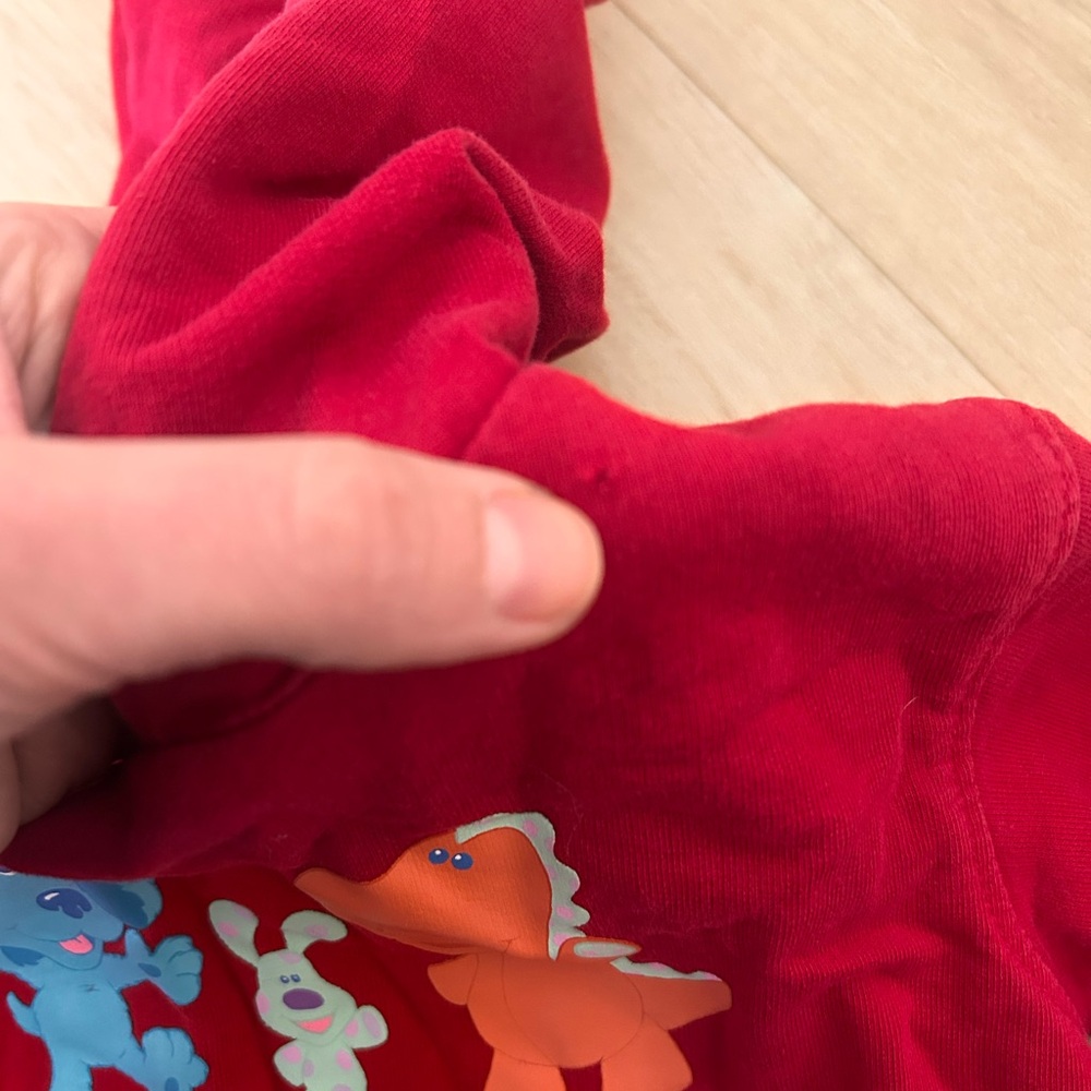 Vintage Y2K 2005 blues clues nick jr pullover hoodie size 4t made - Picture 7 of 7